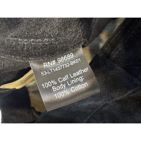 Todd Snyder Jacket Mens XS Black Suede Dylan Calf Leather Trucker Snap - Picture 16 of 16